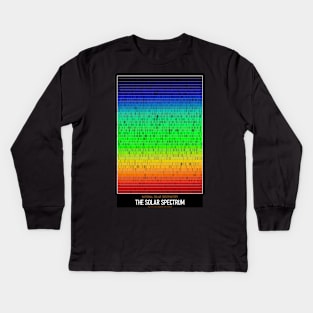 High Resolution Astronomy The Solar Spectrum Kids Long Sleeve T-Shirt